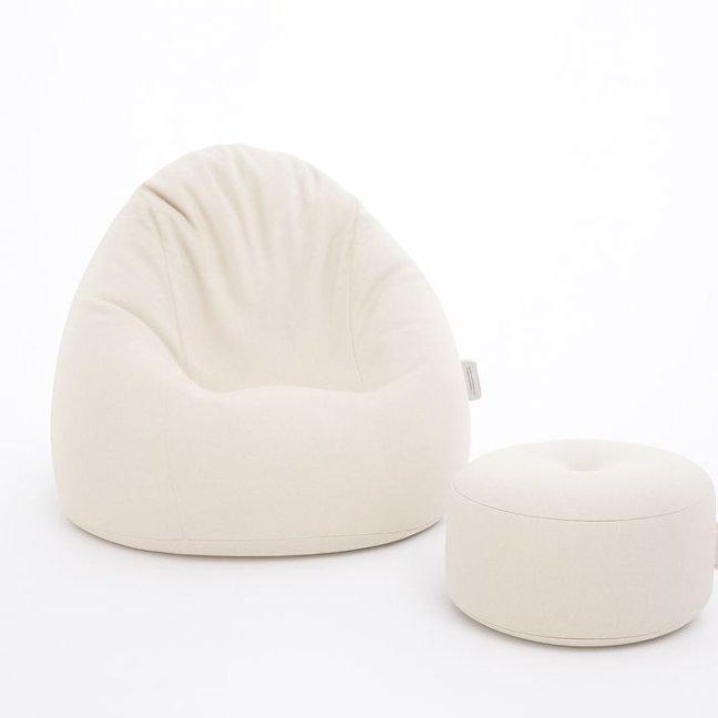 Sedací vak - křeslo Super 3XL obj. 330 L s podnožkou - Potahová tkanina: Nylon, Barva tkaniny: NL02