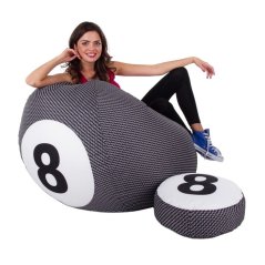 Sedací vak - Koule billiár 8 - sestava 3XL + L obj. 500 a 40 L