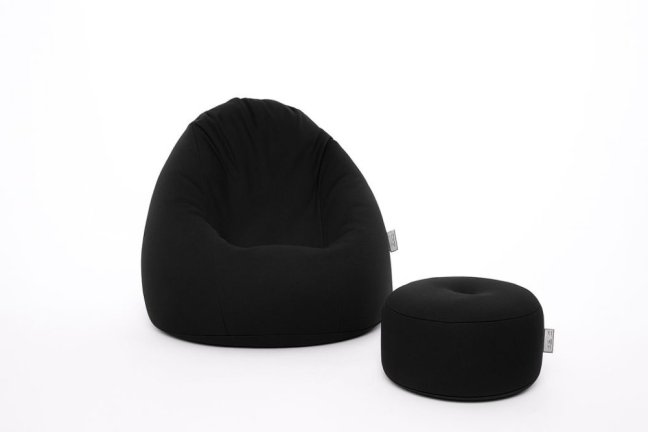 Sedací vak - křeslo Super 3XL obj. 330 L s podnožkou - Potahová tkanina: Eko kůže, Barva tkaniny: ES22