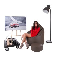 Sedací vak - křeslo Kokon 3XL obj. 530 L s podnožkou