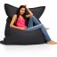 Sedací vak - Polštář  3XL 180x140 obj. 550 L - Potahová tkanina: Nylon, Barva tkaniny: šedá