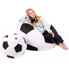 Sedací vak Míč fotbalový - sestava 3XL + L obj. 430 a 100 L