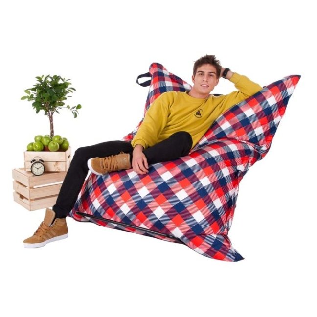 Sedací vak - Polštář  3XL 180x140 obj. 550 L - Potahová tkanina: Eko kůže, Barva tkaniny: ES16