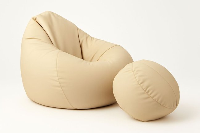 Sedací vak - křeslo Super 4XL obj. 450 L s podnožkou - Potahová tkanina: Eko kůže, Barva tkaniny: ES02