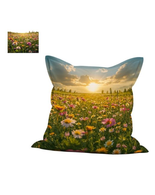 Sedací vak - vlastní  Polštář  3XL 180x140 obj.  550 L mat. Látka s potiskem