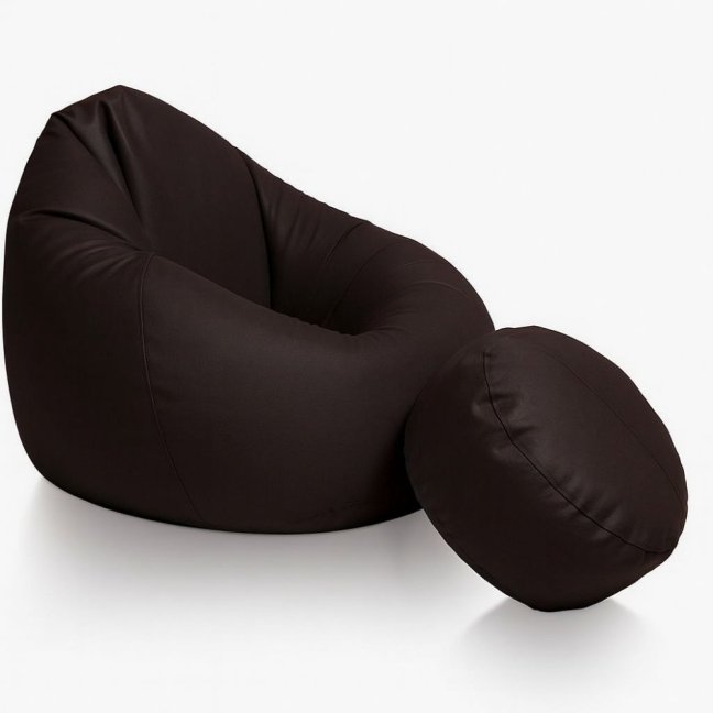 Sedací vak - křeslo Super 4XL obj. 450 L s podnožkou - Potahová tkanina: Nylon, Barva tkaniny: NL07