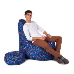 Sedací vak - křeslo Ginger 3XL obj. 480 L s podnožkou