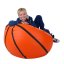 Sedací vak Míč basketbalový 2XL obj. 260 L - Potahová tkanina: Eko kůže, Barva tkaniny: oranžová