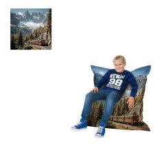 Sedací vak - Polštář 2XL 140x100 obj. 400 L mat. Polyuretan - vlastní grafika