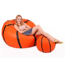 Sedací vak Míč basketbalový - sestava 3XL + L obj. 480 a 100 L