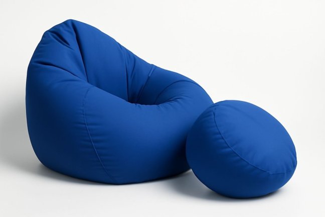 Sedací vak - křeslo Super 4XL obj. 450 L s podnožkou - Potahová tkanina: Eko kůže, Barva tkaniny: ES12