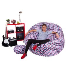 Sedací vak - Big 4XL obj. 1150 L s podnožkou