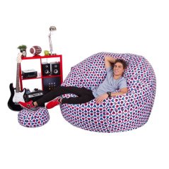 Sedací vak - Big 4XL obj. 1150 L s podnožkou