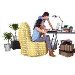 Sedací vak - křeslo Jumbo 3XL obj. 350 L s podnožkou