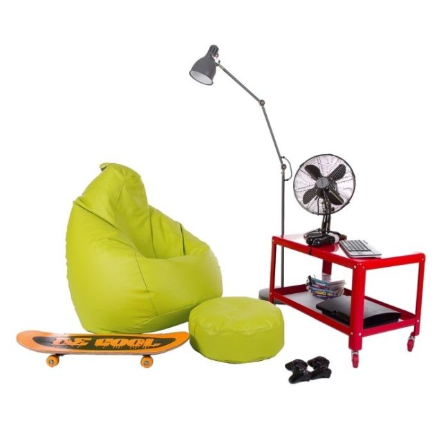 Sedací vak - křeslo Komfort 2XL obj. 390 L - Potahová tkanina: Nylon, Barva tkaniny: šedá