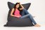 Sedací vak - Polštář  3XL 180x140 obj. 550 L - Potahová tkanina: Nylon, Barva tkaniny: šedá