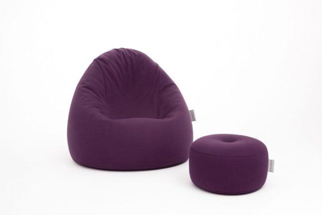 Sedací vak - křeslo Super 3XL obj. 330 L - Potahová tkanina: Nylon, Barva tkaniny: fialová