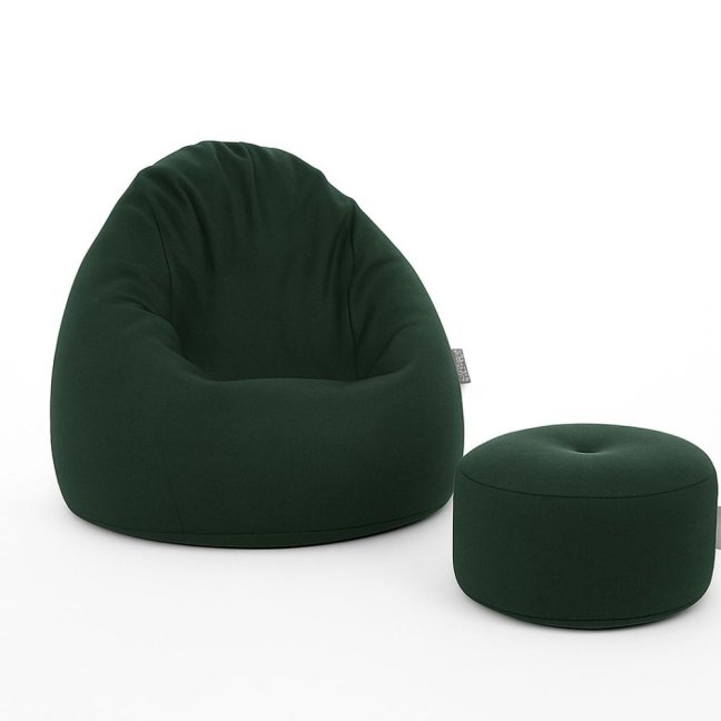 Sedací vak - křeslo Super 3XL obj. 330 L s podnožkou - Potahová tkanina: Eko kůže, Barva tkaniny: ES13