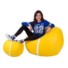 Sedací vak Míč tenisový - sestava 3XL + L obj. 480 a 100 L