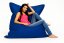 Sedací vak - Polštář  3XL 180x140 obj. 550 L - Potahová tkanina: Nylon, Barva tkaniny: šedá