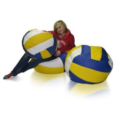 Sedací vak Míč volejbalový - sestava 3XL + 2XL + L obj. 400 a 200 a 100 L
