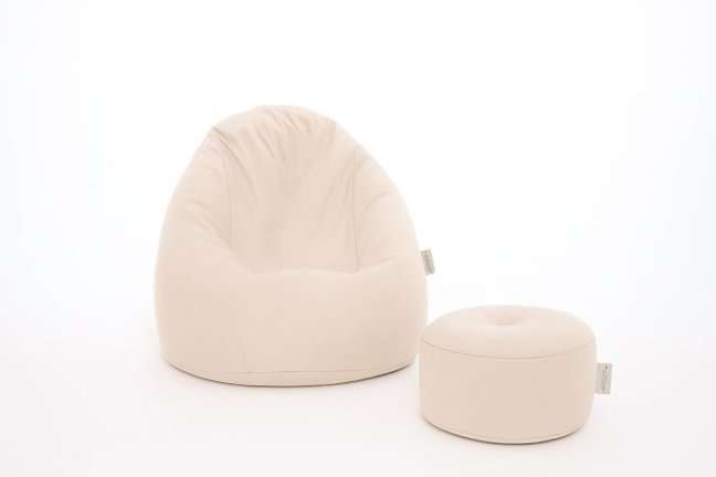 Sedací vak - křeslo Super 3XL obj. 330 L s podnožkou - Potahová tkanina: Eko kůže, Barva tkaniny: ES02