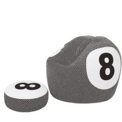 Sedací vak - Koule billiár 8 - sestava 3XL + L obj. 500 a 40 L