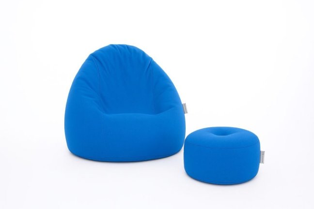 Sedací vak - křeslo Super 3XL obj. 330 L s podnožkou - Potahová tkanina: Eko kůže, Barva tkaniny: ES21