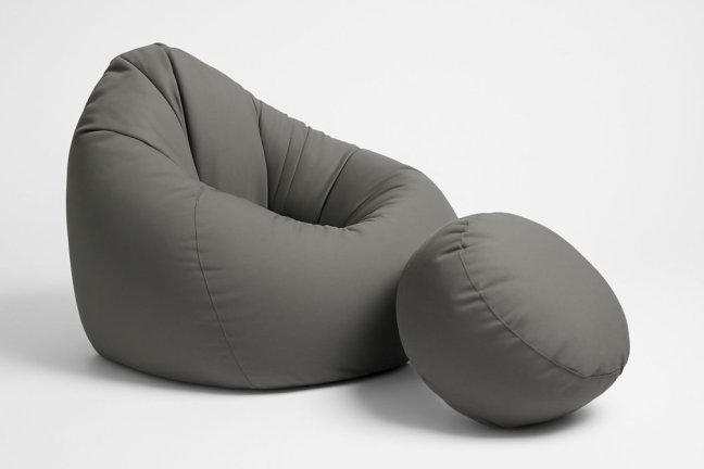 Sedací vak - křeslo Super 4XL obj. 450 L s podnožkou - Potahová tkanina: Nylon, Barva tkaniny: NL17