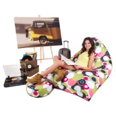 Sedací vak - křeslo Kosmos 4XL obj. 480 L s podnožkou