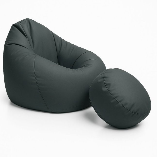 Sedací vak - křeslo Super 4XL obj. 450 L s podnožkou - Potahová tkanina: Nylon, Barva tkaniny: NL11