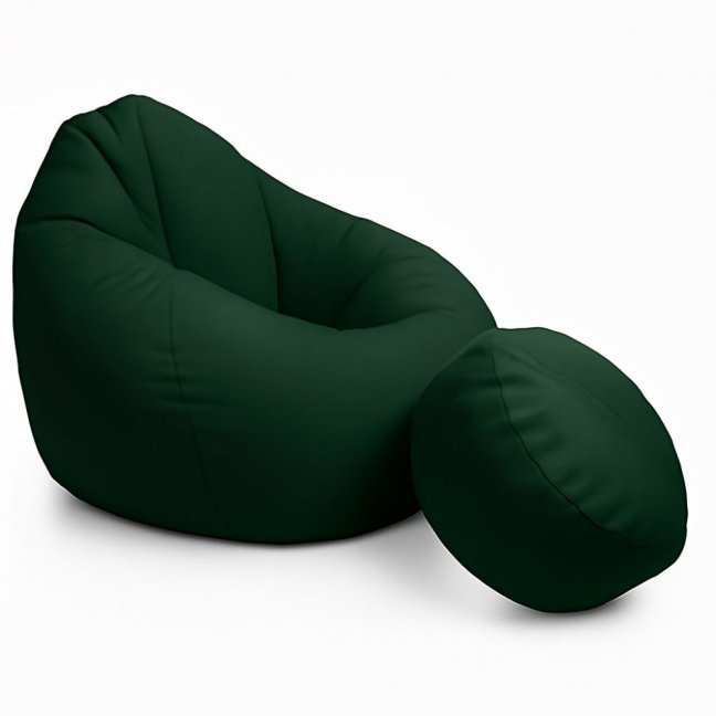 Sedací vak - křeslo Super 4XL obj. 450 L s podnožkou - Potahová tkanina: Eko kůže, Barva tkaniny: ES12