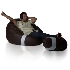Sedací vak Míč ragbyový - sestava 3XL + L obj. 650 a 180 L