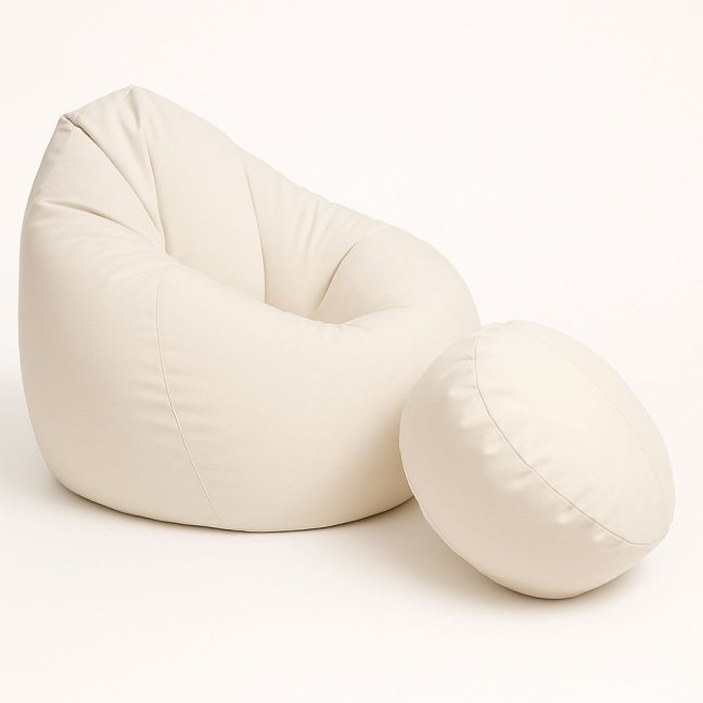 Sedací vak - křeslo Super 4XL obj. 450 L s podnožkou - Potahová tkanina: Nylon, Barva tkaniny: NL01