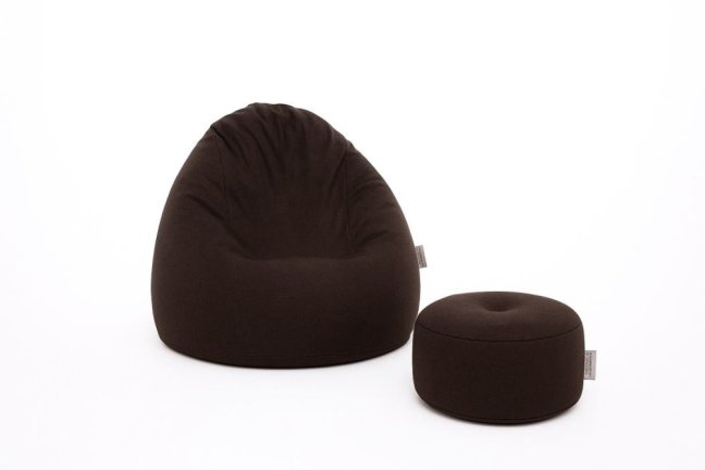 Sedací vak - křeslo Super 3XL obj. 330 L s podnožkou - Potahová tkanina: Eko kůže, Barva tkaniny: ES21