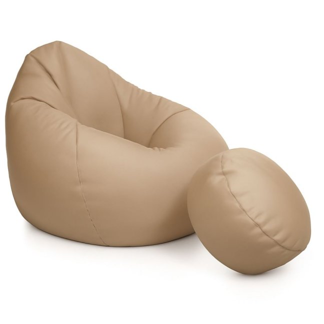 Sedací vak - křeslo Super 4XL obj. 450 L s podnožkou - Potahová tkanina: Nylon, Barva tkaniny: NL03