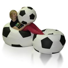 Sedací vak Míč fotbalový - sestava 3XL + 2XL + L obj. 430 a 230 a 100 L
