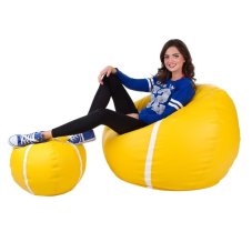 Sedací vak Míč tenisový - sestava 3XL + L obj. 480 a 100 L