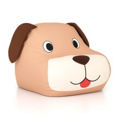 Dětský sedací vak s motivem Pejska. Materiálu Eko kůže a objem 300 L v barvě broskvová. Dětský sedací vak s motivem Pejska. Materiálu Eko kůže a objem 300 L v barvě broskvová.