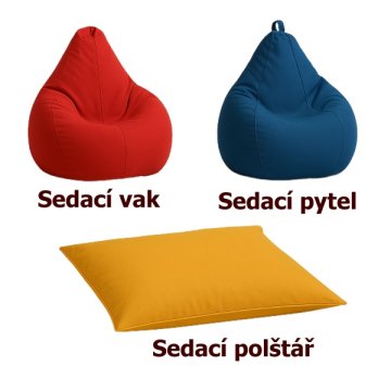 Sedací vak, pytel a polštář – co je co?