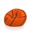 Sedací vak Míč basketbalový 2XL obj. 260 L - Potahová tkanina: Eko kůže, Barva tkaniny: oranžová